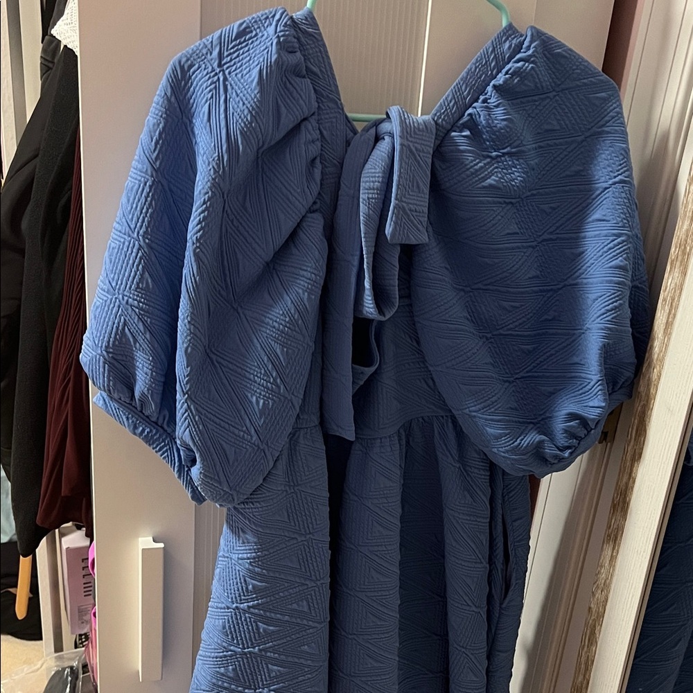 Free People Elegant Blue Women's Dress Size XL - Picture 2 of 3